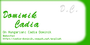 dominik cadia business card